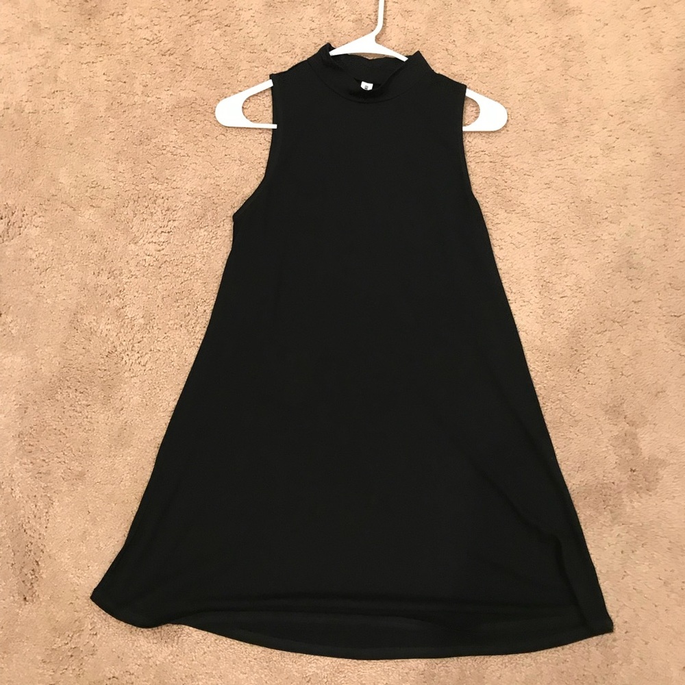 Bethany Mota | Black High Neck T-Shirt Dress, S
